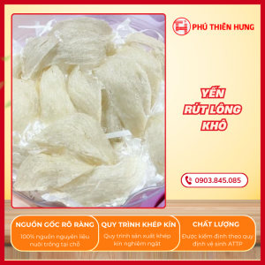 Yến Rút Lông Khô